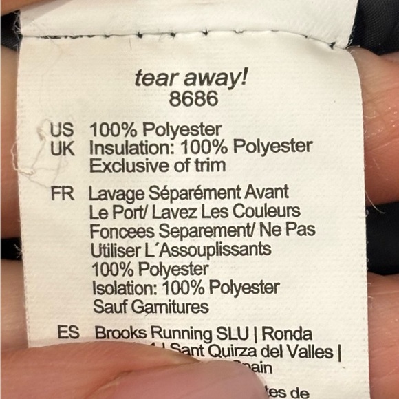 Brooks Women’s Cascading Thermal Black Puffer Running Vest Sz Small 120275 - Picture 8 of 9